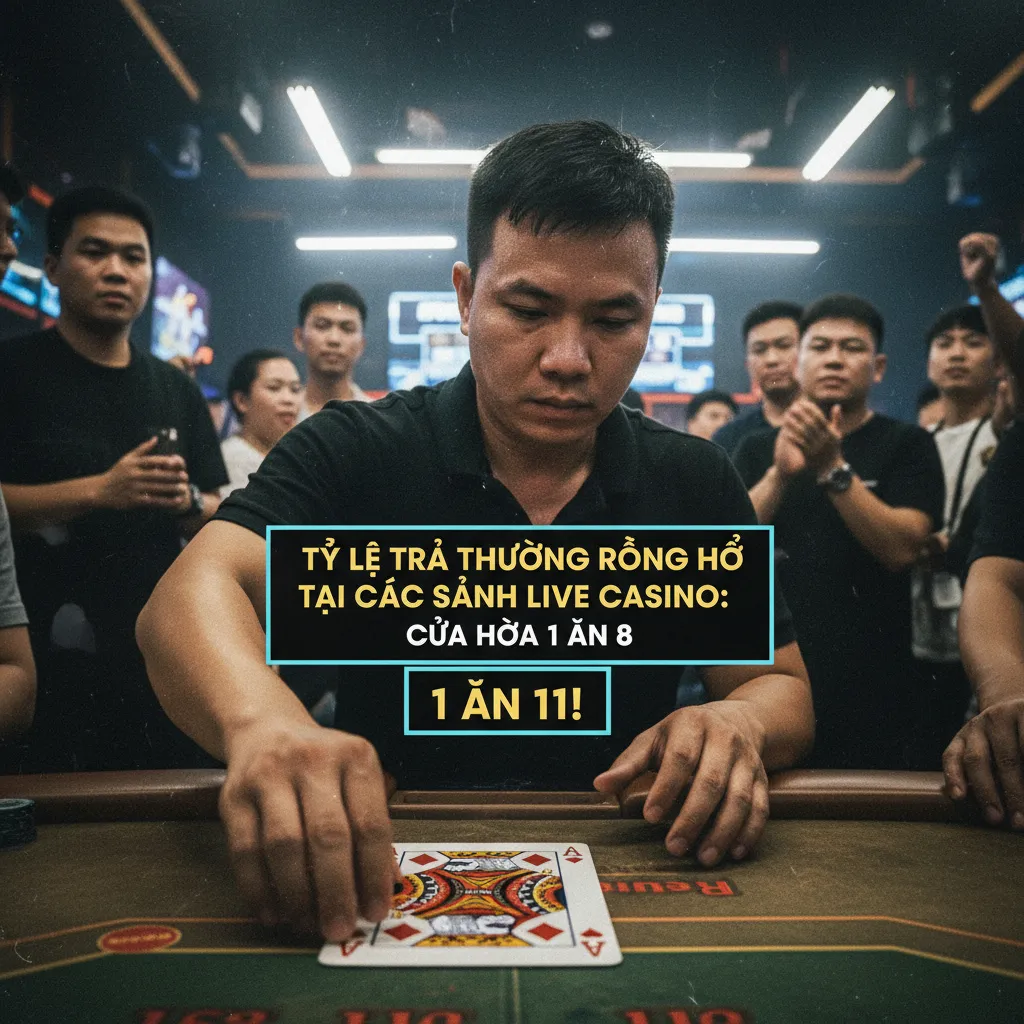 Giao diện bàn cược Rồng Hổ với tỷ lệ Hòa 1 ăn 8 quen thuộc.