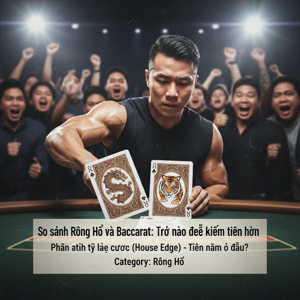 Bàn cược Rồng Hổ với hai cửa chính là Dragon và Tiger