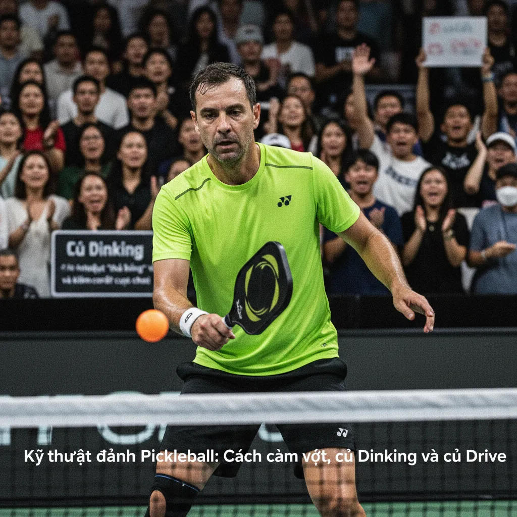 Tư thế thực hiện cú Drive uy lực trong Pickleball